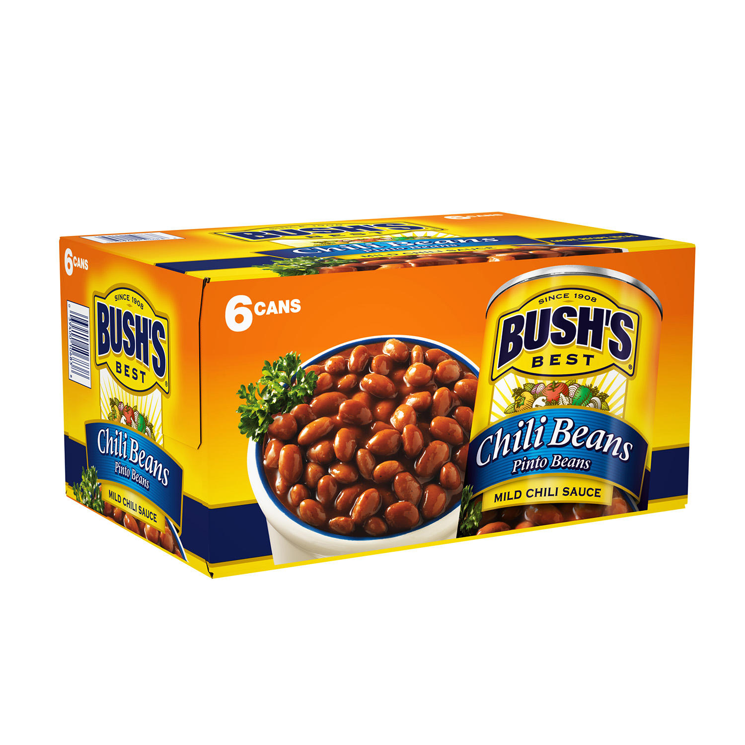 Bush's Mild Pinto Chili Beans, 16 Ounce (6 Pack)