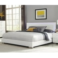 thumbnail image 3 of Felicity Queen Panel Bed with LED Lighting Glossy White, 3 of 7