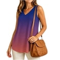 thumbnail image 5 of Molidfa Women's V-Neck Sleeveless Gradient Color Relaxed Fit Casual Cami Modern Summer Top, 5 of 5