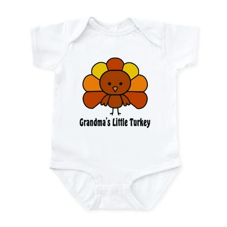 

CafePress - Grandma s Little Turkey Infant Bodysuit - Baby Light Bodysuit Size Newborn - 24 Months