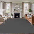 thumbnail image 2 of Dark Gray Washable Area Rug 5x7 Solid Color Low-Profile Large Area Rugs with Non Slip Backing Indoor Floor Carpet for Entrance Living Room Bedroom Home Office, 2 of 9