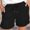 Black, variant on Ichuanyi Womens Pants Clearance, Womens Comfy Drawstring Solid Color Casual Elastic Waist Pocket Shorts Pants