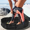 thumbnail image 3 of SUN CUBE Wetsuit Changing Mat, Waterproof Surf Bag, Drawstring Wetsuit Bag, Surfing Accessories for Kayakers, Dry Bag for Beach, Durable Compact No Leak Mat for Scuba (Black), 3 of 7
