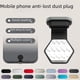 thumbnail image 1 of Tapón antipolvo para teléfono móvil antipérdida para Apple Huawei Android, puerto de carga impermeable tipo C, tapón de silicona tipo C, 1 of 4