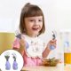 thumbnail image 4 of Juego de cubiertos para niños pequeños, cuchara y tenedor sin BPA, cubiertos para niños con mango de silicona, 4 of 5