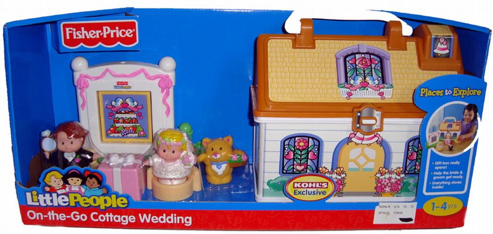 Fisher Price Little People Cottage Wedding Take Along Playset
