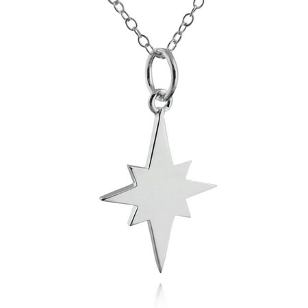 silhouette necklace sterling north silver star pendant chain dialog displays option button additional opens zoom walmart