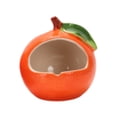 thumbnail image 3 of Forma de fruta de la casa de hámster, lindo baño de criatura, cueva, nido, jaula de cabaña, escondite de animales pequeños para gerbils enanos hamste Naranja, 3 of 8