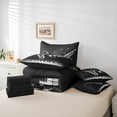 thumbnail image 5 of Feelyou Modern Musical Note Twin Bedding Sets 7-Piece, Pop Music Lover Bedding Comforter Set, Saxophone Piano Print Reversible Sheet Sets, Super Cozy Room Decor, 5 of 7
