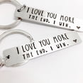 thumbnail image 6 of UDIYO I LOVE YOU MORE THE END Letter Strip Keychain Key Ring Holder Lovers Gift Decor, 6 of 6