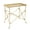 Gold, variant on Creative Co-Op Unique Vintage Rectangular Metal Claw Foot Side Table, Assembled 20"L x 12"W x 20"H, Bronze