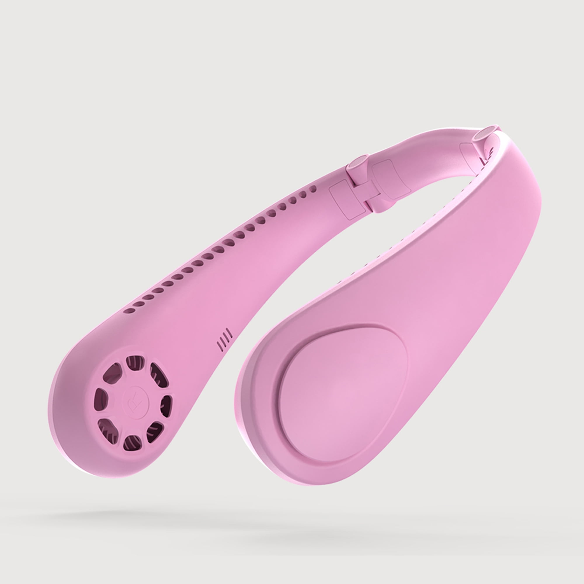 Colorful hanging neck fan グレー・ピンク ZTECH 2-in-1 Wearable Neck Fam and Speaker - Walmart.com