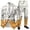 White, variant on Funny Melting Ice Print 2 Piece Sweatsuit Set for Festive Occasions - Long Sleeve Hoodie and Jogging Pants Tracksuit Outfit for Parties Celebrations