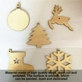 thumbnail image 2 of De Rodajas De Madera Colgantes Para Pintar, Decoraciones Navideñas De Madera Sin Terminar De Múltiples Formas, Discos De Navidad En Blanco, Artesanía Diy Para Decoración De Festivales 50 Piezas Methold HA013805-00, 2 of 7