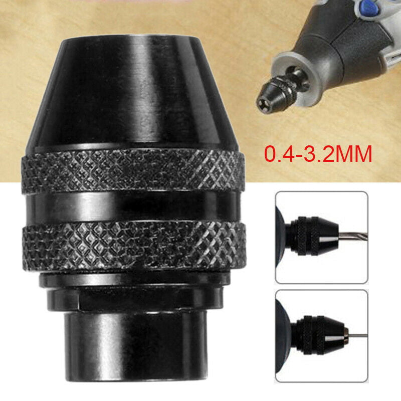 7mm Multi Chuck Quick Change Adapter Drill Bit For Rotary Accessories Kit Black 