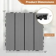 thumbnail image 3 of Gymax 36PCS Interlocking Deck Tiles 12'' x 12'' Waterproof All Weather Flooring Covering, 3 of 9