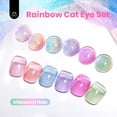 thumbnail image 2 of Set de esmaltes de uñas Beetles Cat Eye Gel 6 colores Summer Rainbow, 2 of 8