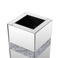 thumbnail image 5 of SHYFOY Glass Floor Vase with Crushed Diamond Inlay Mirror Vase Silver Large Size for Home Decor, 5 of 10