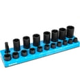 thumbnail image 4 of NEIKO 03975A Magnetic Socket Holder, 1/2” Drive, 10mm-27mm, Shallow & Deep Sockets Tray, Metric Socket Set Organizer, Socket Organizers for Toolboxes Trays, Scratch Free Mounting, High Visibility, 4 of 6