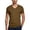 Coffee, variant on Fashion Casual Solid French Crew Neck Short Sleeve Tee Shirt Top Mens Extra Large Shirts