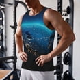 thumbnail image 5 of Gukieu Planet Earth Print Men's Quick Dry Fitness Vest, Round Neck Sleeveless Fitness Bodybuilding Top-Medium, 5 of 7