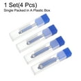 thumbnail image 3 of Uxcell Flush Trim Router Bit 1/4" Shank 1/2" 3/8" 5/16" 1/4" Dia for Woodworking, Silver Blue, 3 of 6