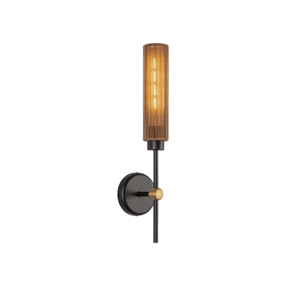Alora Lighting WV491120MBTJ Colby 20" Tall Bathroom Sconce - Matte Black / Tan Jute