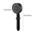 thumbnail image 6 of Fridja Shower Head with Hose and on off Switch, 5 Setting High Pressure Handheld Shower Head, Removable Shower Head with hose, Low-Wand Holder, Black, 6 of 8