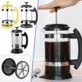 thumbnail image 2 of Cafetière à Piston en Acier Inoxydable et Verre, Théière, 2 of 8