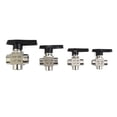 thumbnail image 4 of 3 Way Ball Valve 304 Stainless Steel BSPP Female Thread Valve For Water, 4 of 11
