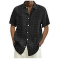 thumbnail image 2 of Mens Digital 3D Printed T Shirt Short Sleeved Shirt Top Lapel, 2 of 4