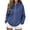 6# Navy, variant on Summer Sweatshirts For Women No Hood Lightweight Crewneck Shirt Long Sleeve Pullover Casual Hoodless Hoodie Blue M