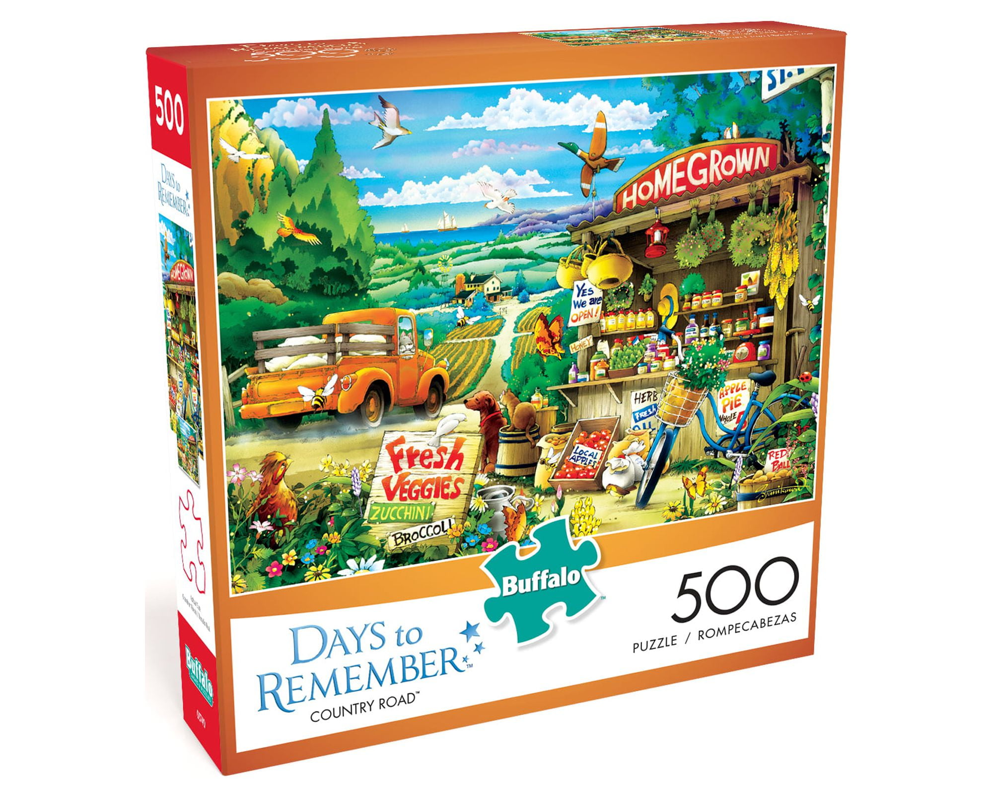 Buffalo Games 500-Piece Days to Remember Collection Country Road Jigsaw Puzzle