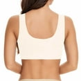 thumbnail image 3 of DuoJiaJ Womens Seamless Wireless Supportive Bra Push Up Comfort Soft Full Coverage T-Shirt Bra White, 3 of 4