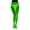 R Light Blue, variant on Glow in the Dark Fishnet Tights Neon Green Fluorescent Striped Hollow Out Pantyhose