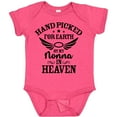 thumbnail image 3 of Inktastic Handpicked for Earth by My Nonna in Heaven with Angel Wings Boys or Girls Baby Bodysuit, 3 of 5