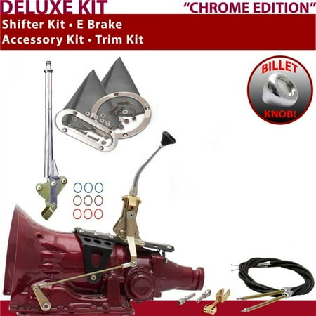 American Shifter FMX Shifter Kit Chrome 8 in. E Brake Cable Trim Kit for ED29A