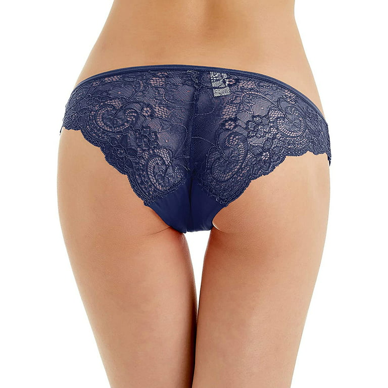 Asoul Women's Seamless Hipster Panties Lace Back Cheeky Underwear, 4 Pack 