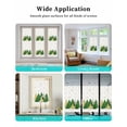thumbnail image 7 of Green Christmas Tree Window Privacy Film Stained Glass Window Film Decorative Windows Cover Static Windows Cling for Glass Door Golden Xmas Tree Winter Snowflake Stickers for Bathroom 17.7"x39.3", 7 of 7