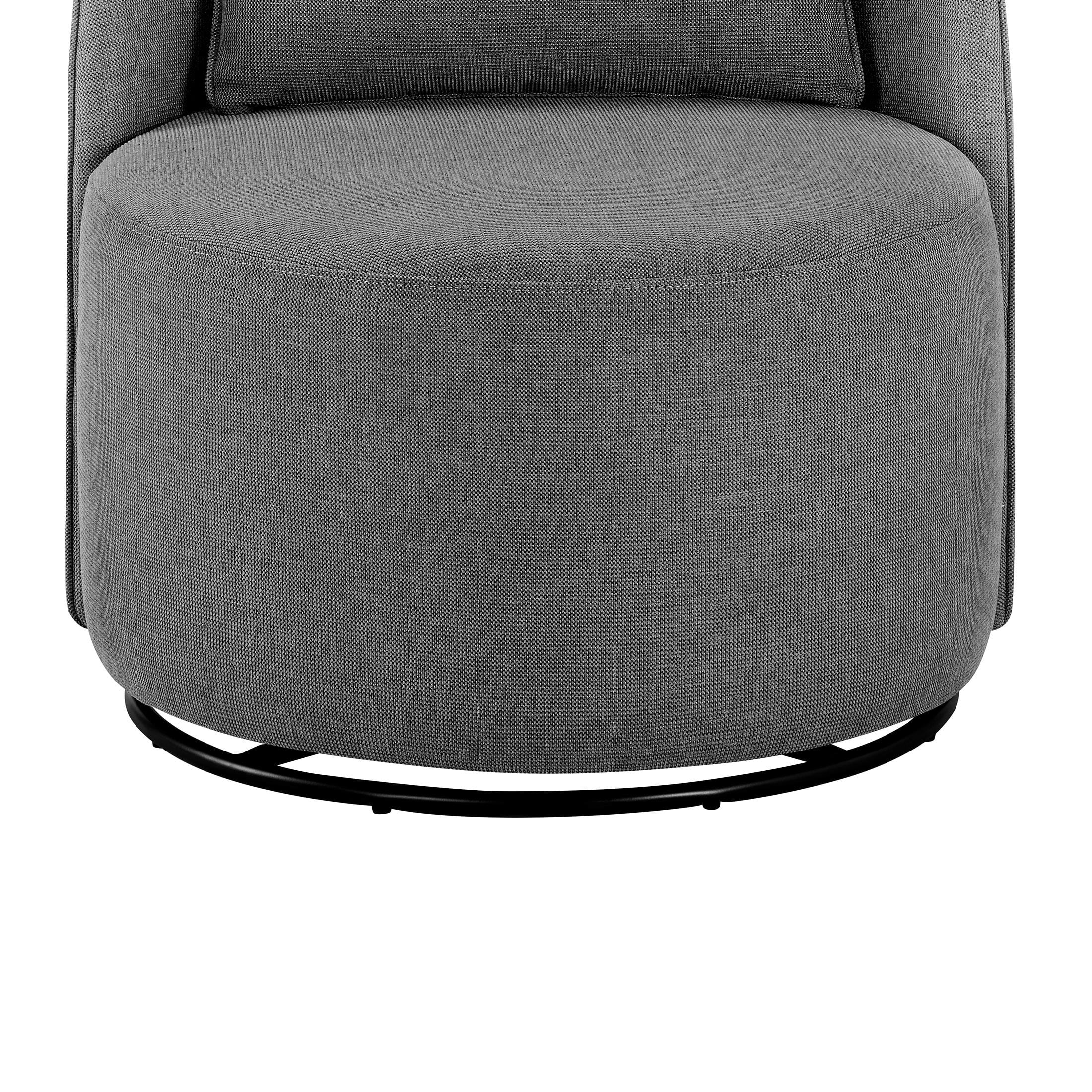 Better Homes & Gardens Juliet Modern Arch Swivel Accent Chair, Gray