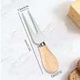 thumbnail image 3 of Juaoua Cheese Knife Set for Charcuterie Board with Wooden Handle,Mini Premium Cheese Tools,Stainless Steel Cheese Knife and Fork Set for Cutting Boards,Multifunctional Kitchen Gadget, 3 of 7