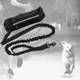 thumbnail image 4 of Xuanheng Strong Dog Leash Comfortable Hands Dog Collar Leashes Reflective Threads Large Dogs Rope Polyester Leash Waist Bag Black, 4 of 8