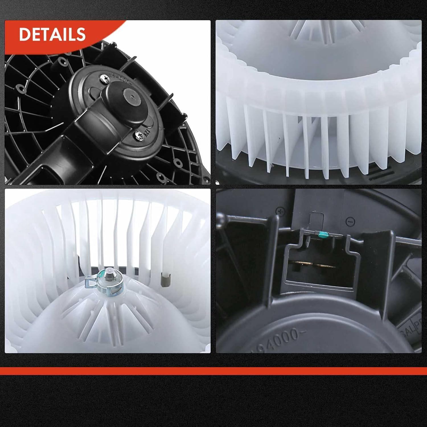 A-Premium HVAC Heater Blower Motor Replacement for Honda Accord 2003-2007 Ridgeline 2008-2014 Acura TSX 2004-2008