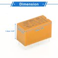 thumbnail image 6 of Unique Bargains 8 Pins DC3V 2A 6Pcs Auto Relay Waterproof Car Relay Car Motorcycle Truck Boat Multi Purpose Orange, 6 of 6