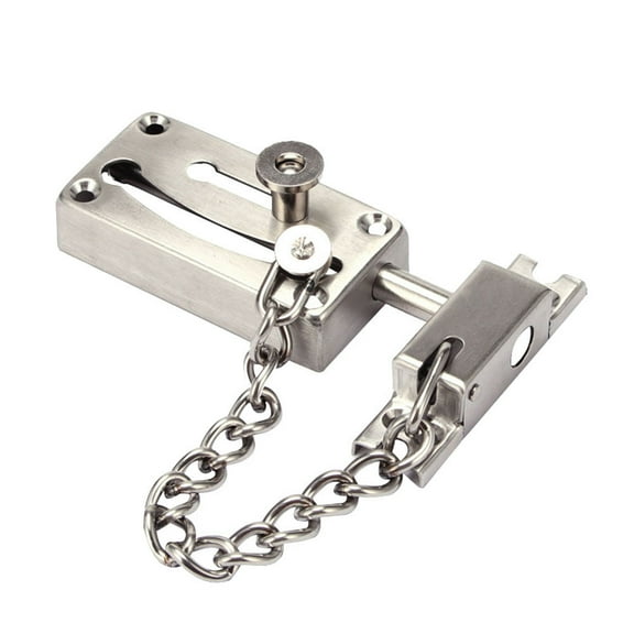 IMIKEYA Door Chain Lock For Door Silver 1Set