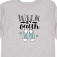 thumbnail image 4 of Inktastic Walk by Faith Quote Boys or Girls Long Sleeve Toddler T-Shirt, 4 of 5
