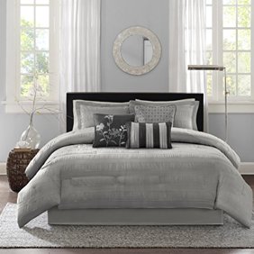 Lush Decor Venetian 4 Pc Comforter Set King Silver Walmart Com