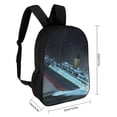 thumbnail image 2 of Titanic Backpack, Large Capacity Computer Backpack, 17 Inch Laptop Backpack for College Work Travel, 2 of 9
