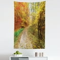 thumbnail image 1 of Fall Tapestry, Colorful Autumnal Landscape with Forest and Fallen Leaves, Fabric Wall Hanging Decor for Bedroom Living Room Dorm, 5 Sizes, Green Vermilion, by Ambesonne, 1 of 1