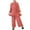 Brick Red, variant on Muslim Long Sleeve Blouse Wide Leg Pants Suits Spring Solid Abaya Cute Girls Matching Sets 2Pcs Tracksuišs Turkey Kaftan